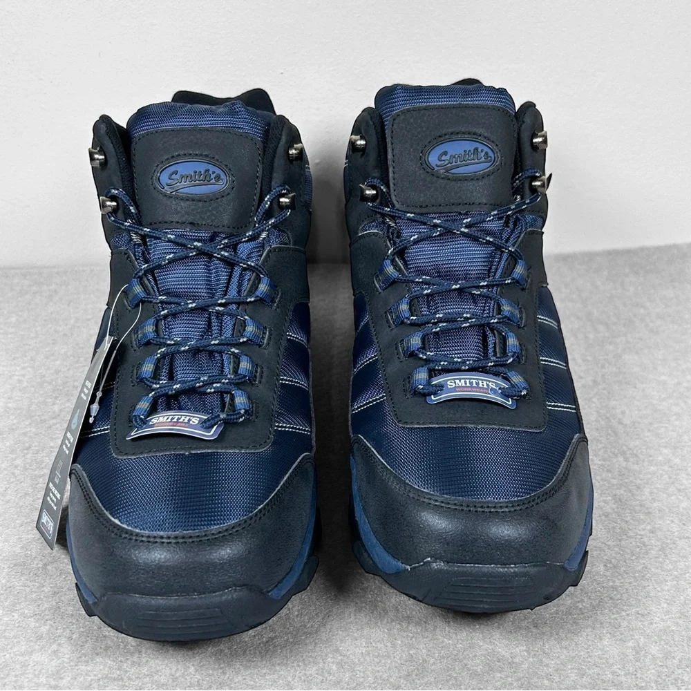 Smith's Workwear Waterproof Trail Hiking Boots Men’s Size 10.5 Navy Blue